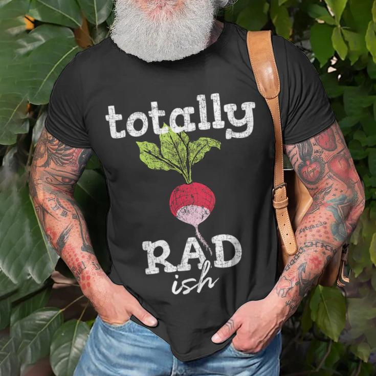 Totally Radish Is Pretty Rad Ish 80'S Vintage T-Shirt Gifts for Old Men
