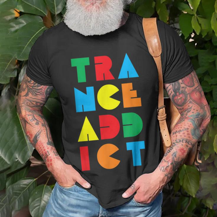 Trance Addict Music T-Shirt Gifts for Old Men