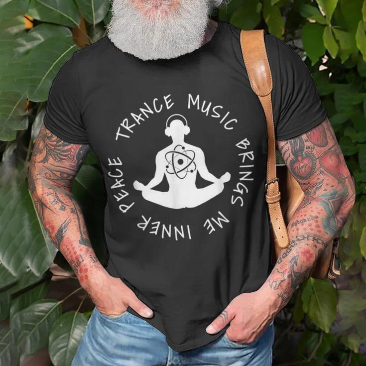Trance Music Brings Me Inner Peace Vocal Uplifting T-Shirt Gifts for Old Men