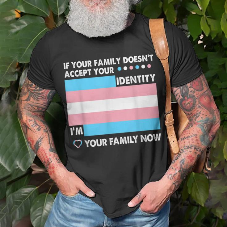 Transgender Support Funny Trans Dad Mom Lgbt Ally Pride Flag Gift For Women Unisex T-Shirt Gifts for Old Men