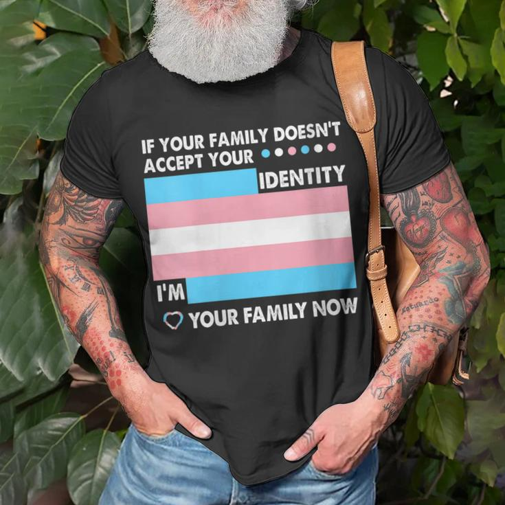 Transgender Support Funny Trans Dad Mom Lgbt Ally Pride Flag Gift For Womens Gift For Women Unisex T-Shirt Gifts for Old Men