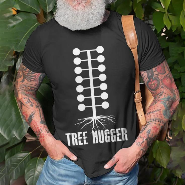 Tree Hugger Car Racing Race Car Drag Racer Racing Funny Gifts Unisex T-Shirt Gifts for Old Men