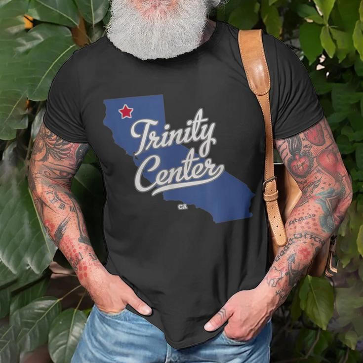 Trinity Center California Ca Map T-Shirt Gifts for Old Men
