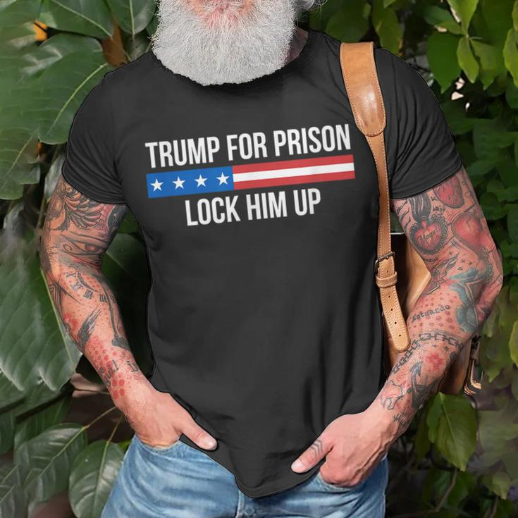 Trump For Prison Lock Him Up T-Shirt Gifts for Old Men