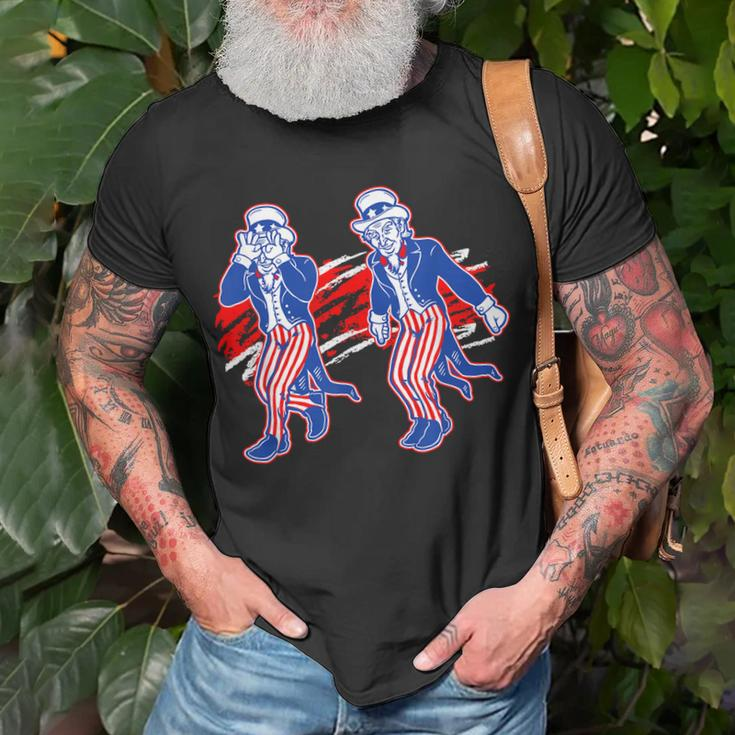 Uncle Sam Griddy 4Th Of July Independence Day Unisex T-Shirt Gifts for Old Men