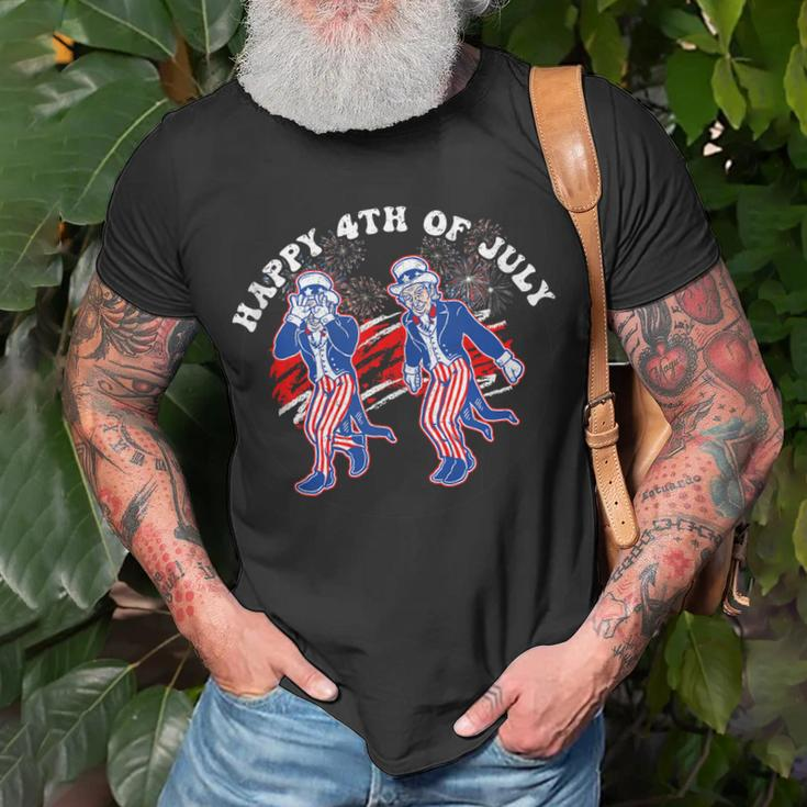 Uncle Sam Griddy Dance Happy 4Th Of July Independence Day Unisex T-Shirt Gifts for Old Men