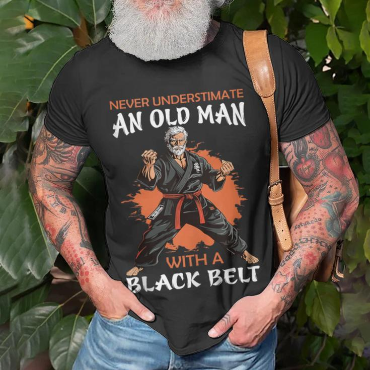 Never Underestimate Old Man Judo Fighter Judoka Martial Arts T-Shirt Gifts for Old Men