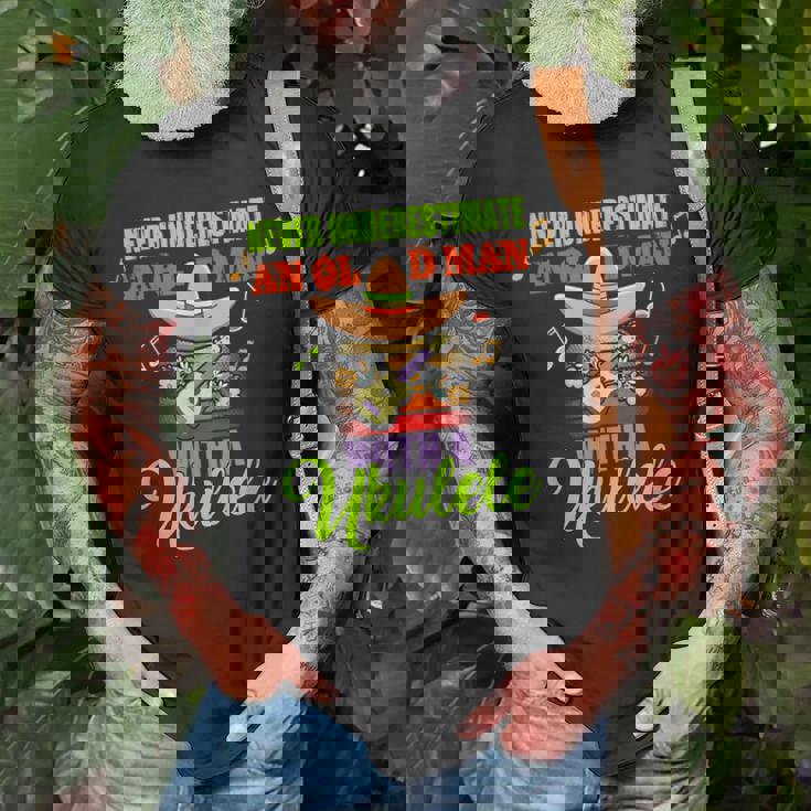 Never Underestimate An Old Man With A Ukulele Grandpa T-Shirt Gifts for Old Men Never Underestimate An Old Man With A Ukulele Grandpa T-Shirt Gifts for Old Men