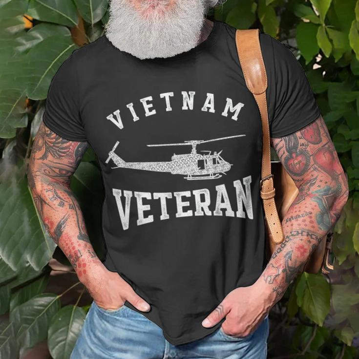 Vietnam Veteran Veterans Military Helicopter Pilot Unisex T-Shirt Gifts for Old Men