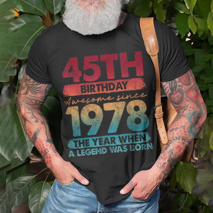 Vintage 1978 45 Year Old Limited Edition 45Th Birthday T-Shirt Gifts for Old Men