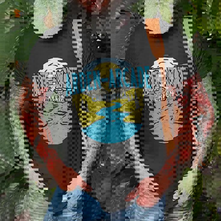 Vintage Arden-Arcade California River Valley Souvenir Print T-Shirt Gifts for Old Men Vintage Arden-Arcade California River Valley Souvenir Print T-Shirt Gifts for Old Men