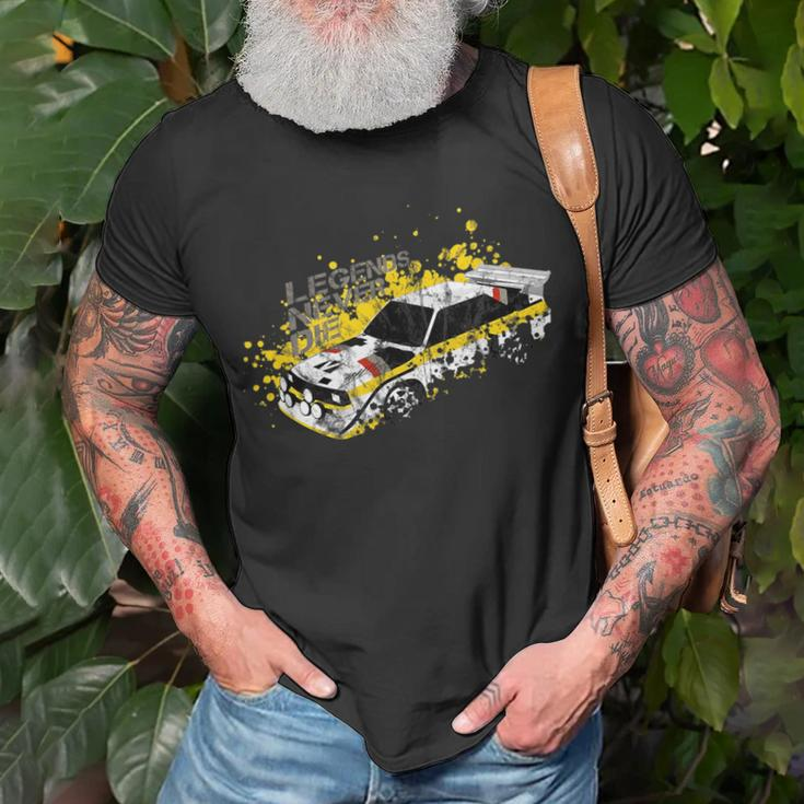Vintage German Rally Car Racing Motorsport Livery Design Racing Funny Gifts Unisex T-Shirt Gifts for Old Men