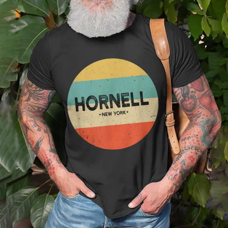 Vintage Retro Hornell Ny New York Souvenir Men T-Shirt Gifts for Old Men