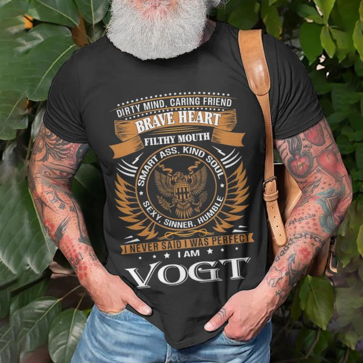Vogt Name Gift Vogt Brave Heart Unisex T-Shirt Gifts for Old Men
