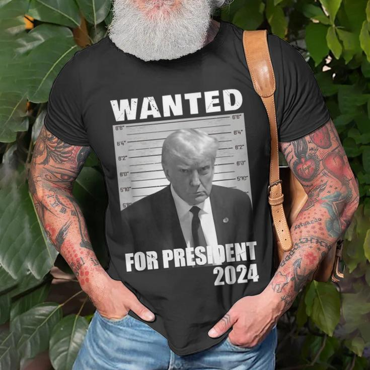 Wanted For President 2024 Trump Hot T-Shirt Gifts for Old Men