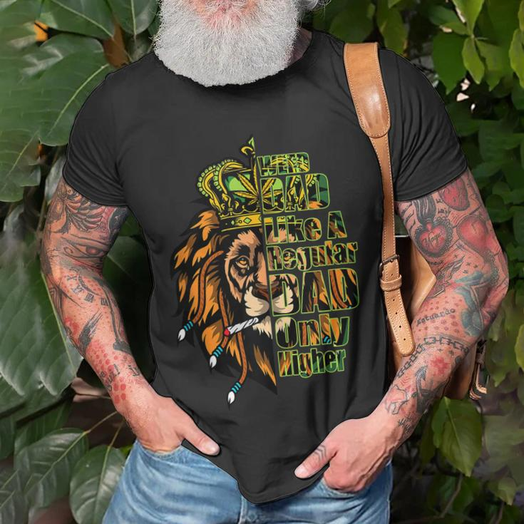 Weed Dad Like A Regular Dad Only Higher Marijuana Cannabis Gift For Women Unisex T-Shirt Gifts for Old Men