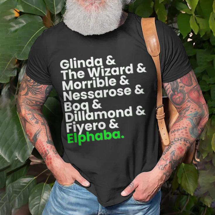 Wicked Characters Musical Theatre Musicals T-Shirt Gifts for Old Men