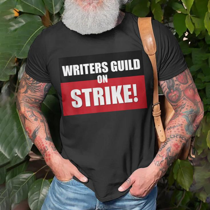 Writers On Strike Writers Guild Of America Strike T-shirt Gifts for Old Men