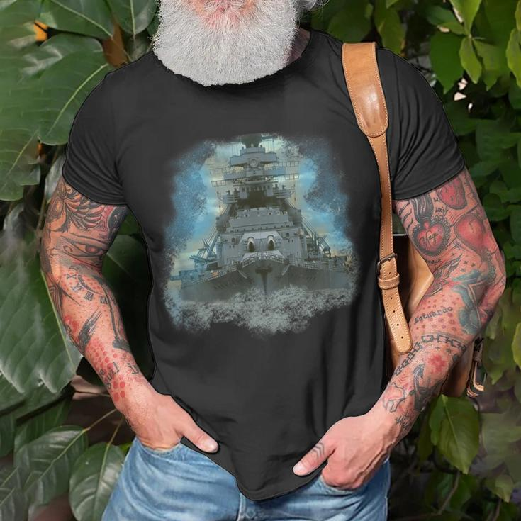 Ww2 Warships Bismarck Naval Fleet Battleships Carriers T-Shirt Gifts for Old Men