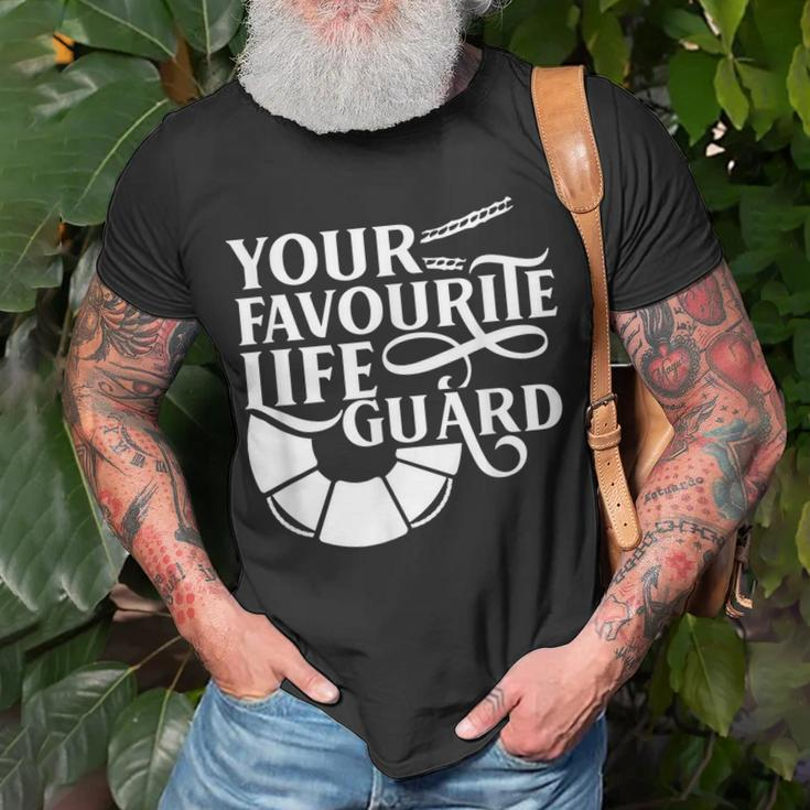 Your Favourite Lifeguard Job Life Guard Sayings Unisex T-Shirt Gifts for Old Men