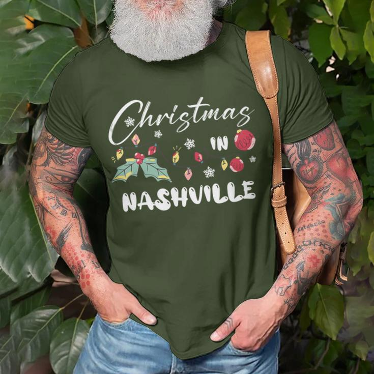 Christmas In Nashville Family Reunion Trip 2023 Matching T-Shirt Gifts for Old Men