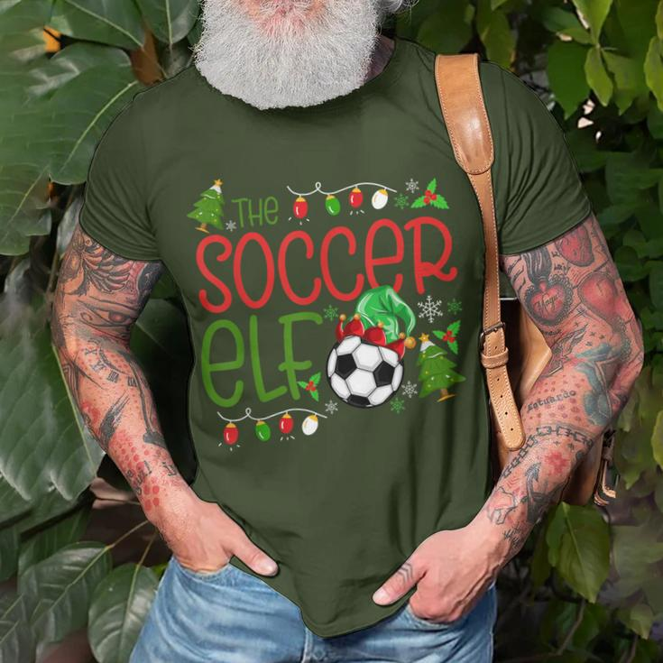 Christmas The Soccer Elf Boys Xmas T-Shirt Gifts for Old Men