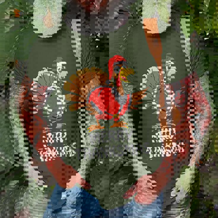 Merry Thanksmas Happy Thanksgiving Merry Christmas T-Shirt Gifts for Old Men Merry Thanksmas Happy Thanksgiving Merry Christmas T-Shirt Gifts for Old Men