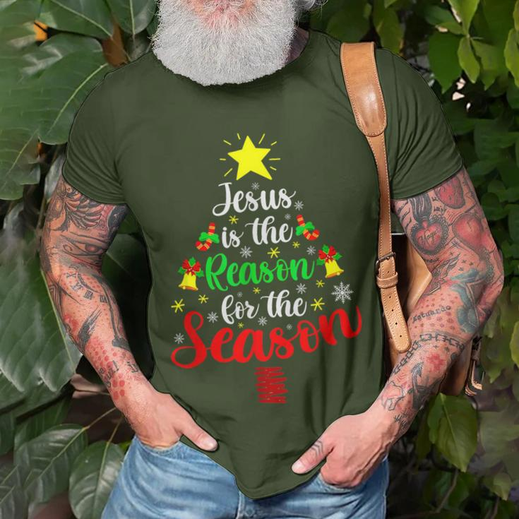 Jesus Is The Reason For The Season Christmas Family Matching T-Shirt Gifts for Old Men