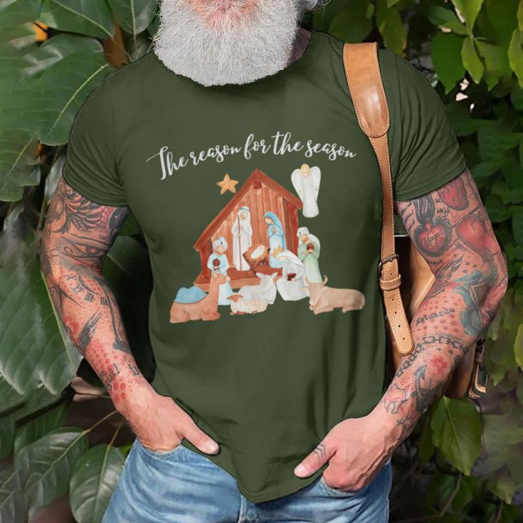 Jesus Is The Reason For The Season Christmas T-Shirt Gifts for Old Men