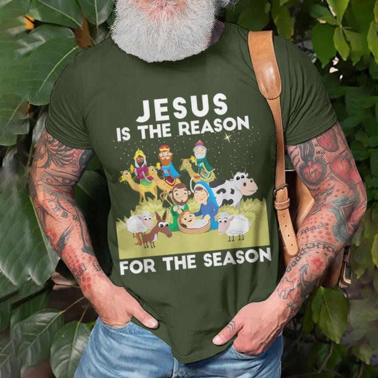 Jesus Is The Reason For The Season Faith In God Christmas T-Shirt Gifts for Old Men