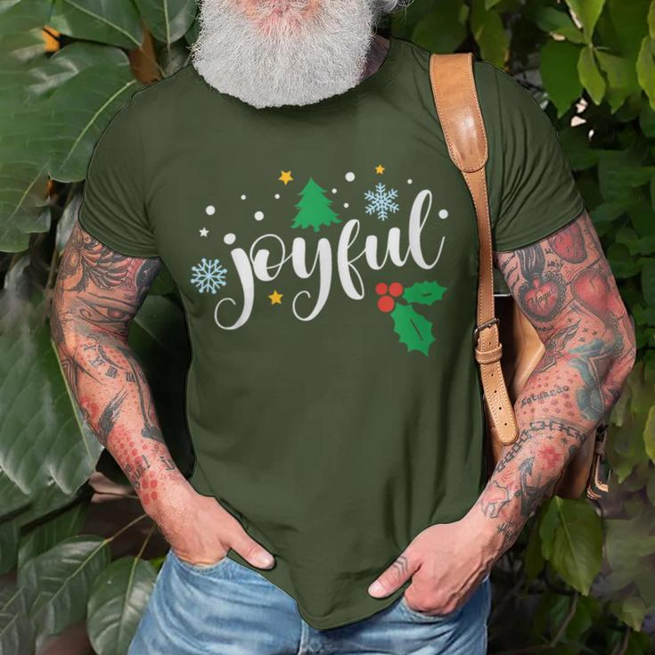 Joyful Christmas Season Holidays Thankful Inspiring T-Shirt Gifts for Old Men