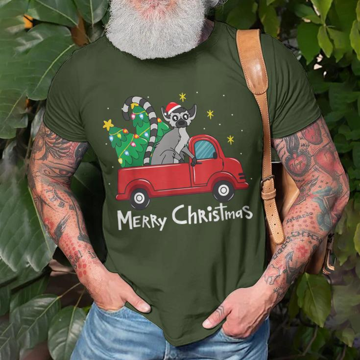 Lemur Christmas Ornament Truck Tree Xmas T-Shirt Gifts for Old Men