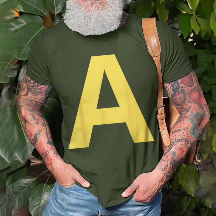 Letter A Chipmunk Christmas Thanksgiving Costume T-Shirt Gifts for Old Men
