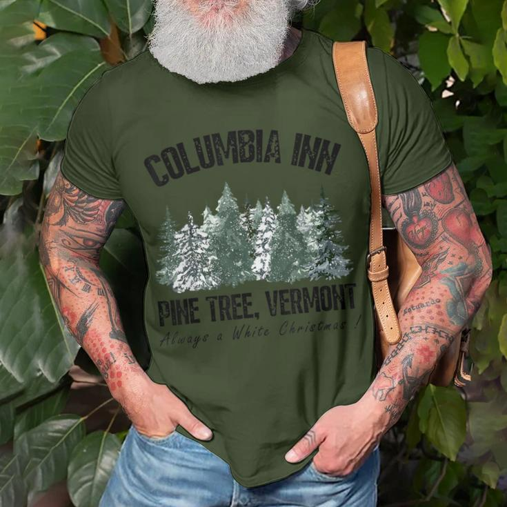 Pine Tree Vermont Always A White Christmas Tree Holiday T-Shirt Gifts for Old Men