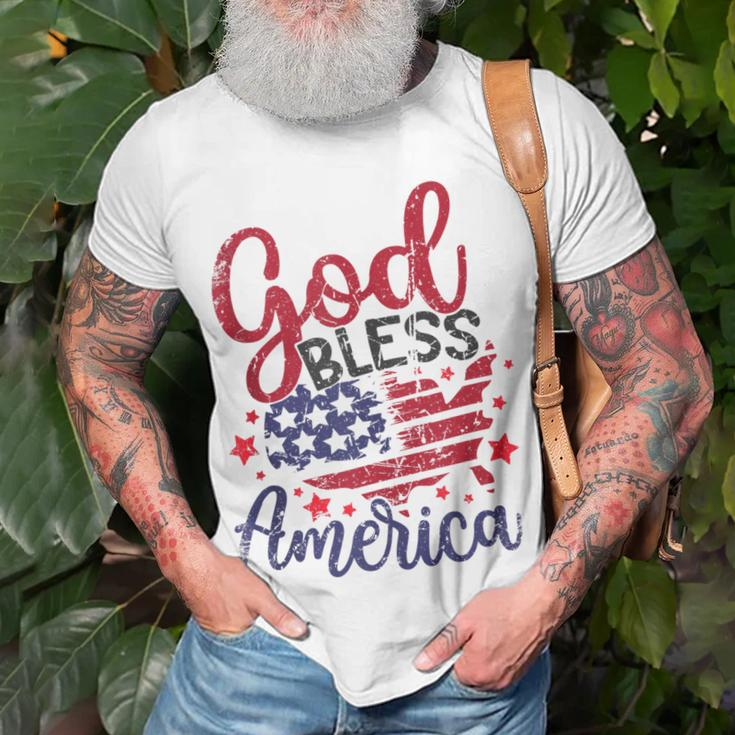 4Th Of July 2023 Patriotic God Bless America Independence Unisex T-Shirt Gifts for Old Men