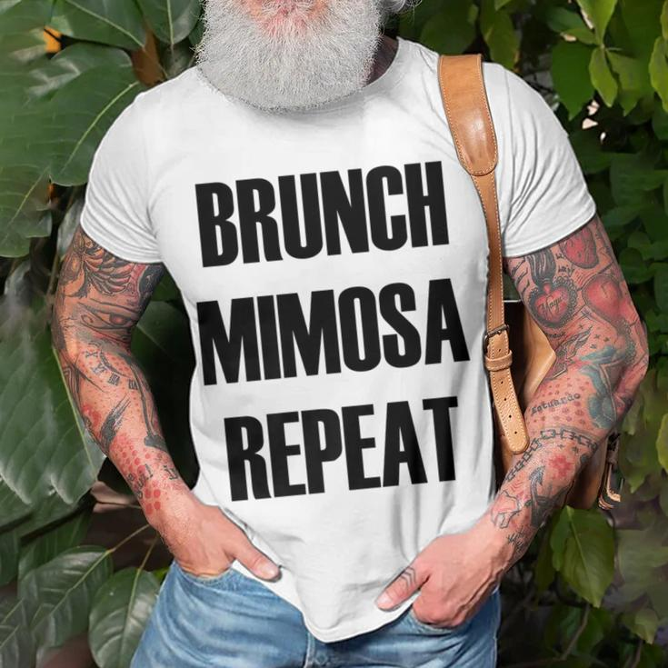 Brunch Mimosa Repeat Popular Quote T-Shirt Gifts for Old Men