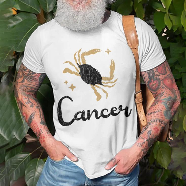 Cancer Zodiac Apparel For Men Women Funny Zodiac Sign Gift Unisex T-Shirt Gifts for Old Men