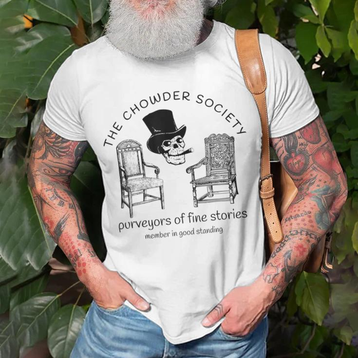 The Chowder Society Purveyors Of Fine Stories T-Shirt Gifts for Old Men
