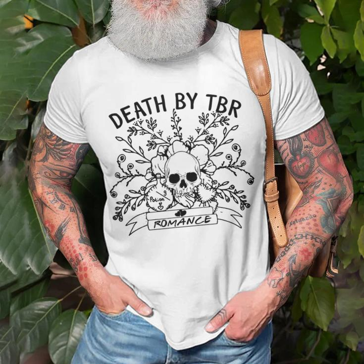 Death By That Tbr Romance Dark Romance Reader Smut Book Unisex T-Shirt Gifts for Old Men