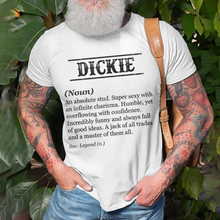 Dickie Name Definition | Funny Phrase Customized Mens Gift For Mens Unisex T-Shirt Gifts for Old Men
