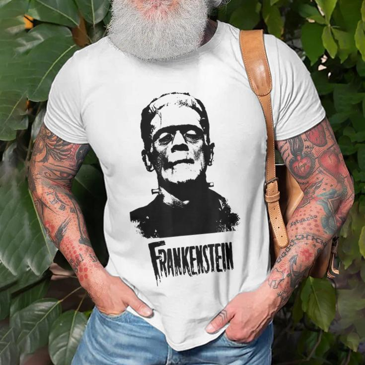 Frankenstein Monster Classic Horror Flick Black Frankenstein T-Shirt Gifts for Old Men