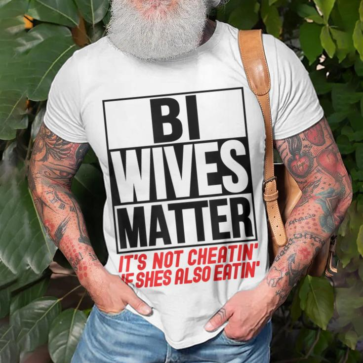 Swingers Bisexual Bi Wives Matter Naughty Party Sex T-Shirt Gifts for Old Men