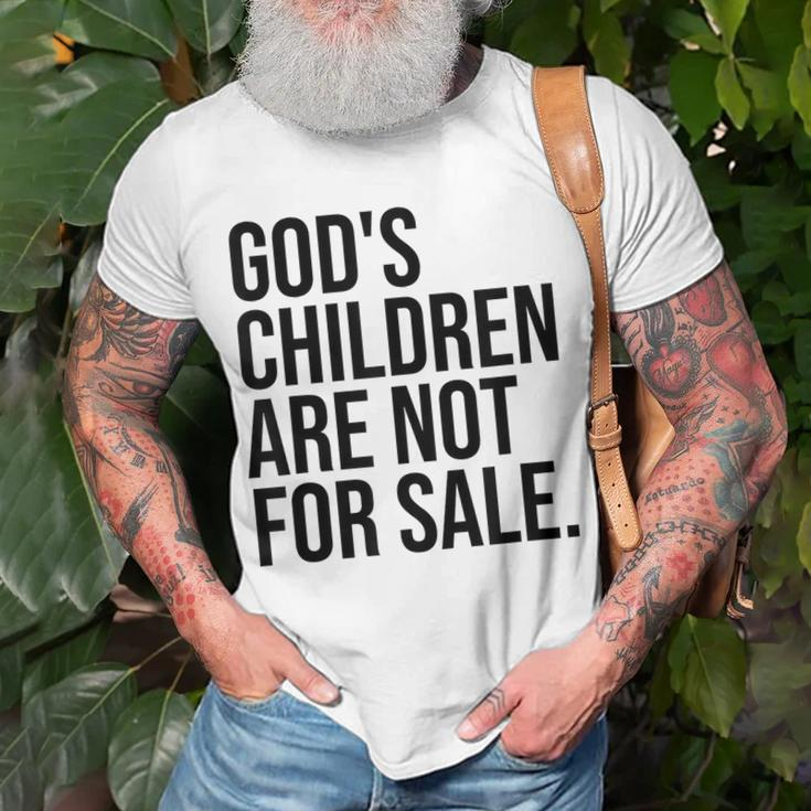Gods Children Are Not For Sale Saying Gods Children Unisex T-Shirt Gifts for Old Men