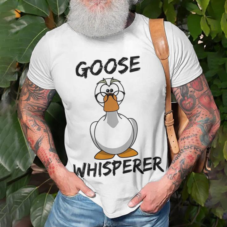 Goose Whisperer - Geese Hunting Stocking Stuffer Gifts Unisex T-Shirt Gifts for Old Men