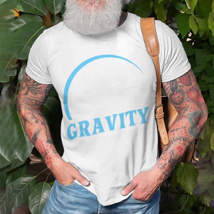 Gravity Is For The Weak High Jump Track T-Shirt Gifts for Old Men