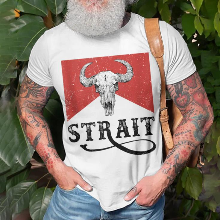 I Love Strait Name Strait Family Strait Western Cowboy Style Unisex T-Shirt Gifts for Old Men