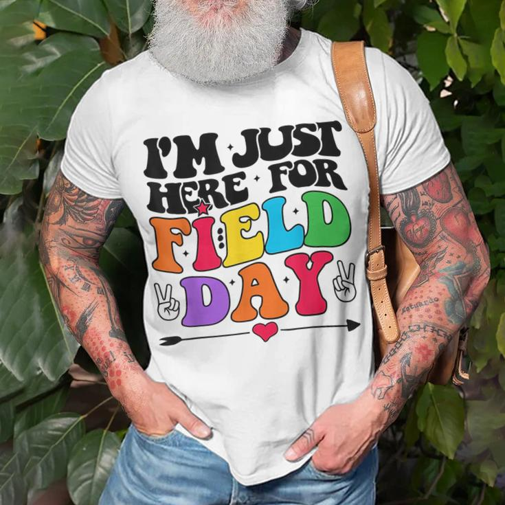 Im Just Here For Field Day Happy Last Day Of School 2023 Unisex T-Shirt Gifts for Old Men
