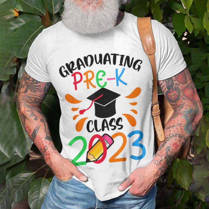 Kids Graduating Prek Class 2023 Funny Prek Graduation Grad Unisex T-Shirt Gifts for Old Men