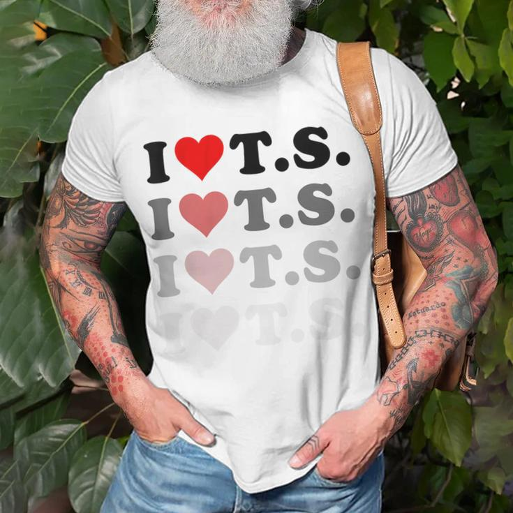 I Love Heart Ts T-Shirt Gifts for Old Men