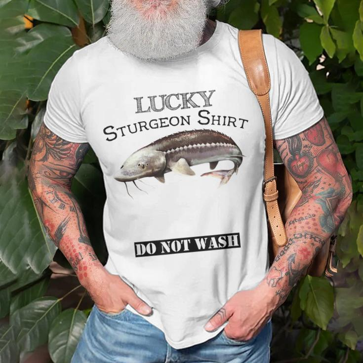 Lucky Sturgeon Unisex T-Shirt Gifts for Old Men